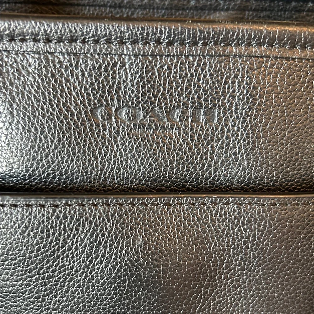 Coach Black Leather Briefcase - Picture 2 of 16